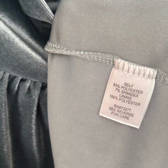 Vylette Slate Blue Velvet Babydoll Mini Dress Size XL Romantic Cottagecore Y2K - Picture 6 of 6